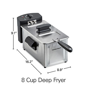 Basics 3 Liter Electric Deep Fryer, Stainless Steel