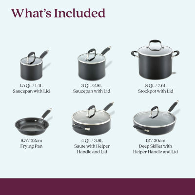 Anolon Advanced Home Hard Anodized 11-pc. Cookware Set