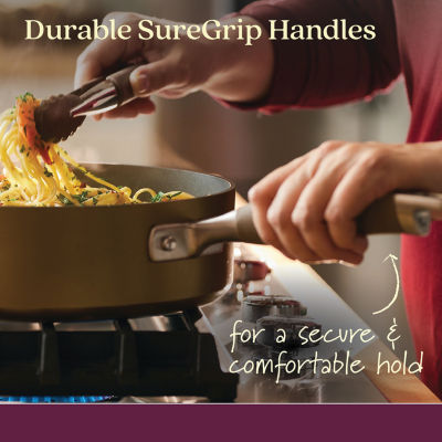 Anolon Advanced Home Hard Anodized 12" Frying Pan with Lid