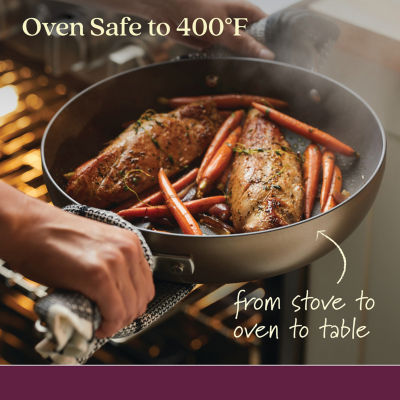 Anolon Advanced Home Hard Anodized 12" Frying Pan with Lid