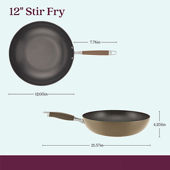 Anolon Advanced Home Hard-Anodized 12 Nonstick Stir Fry - Bronze