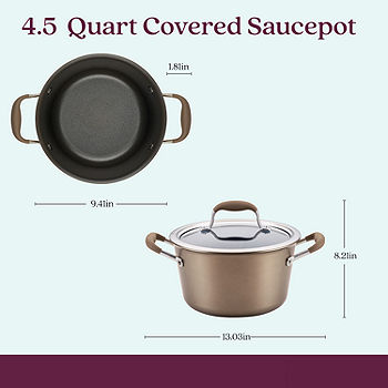 Le Creuset - 3.5Qt Saucier Pan W/Lid with Helper Handle
