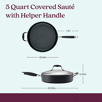 Cuisinart 5.5qt Saute Pan with Helper Hand & Cover