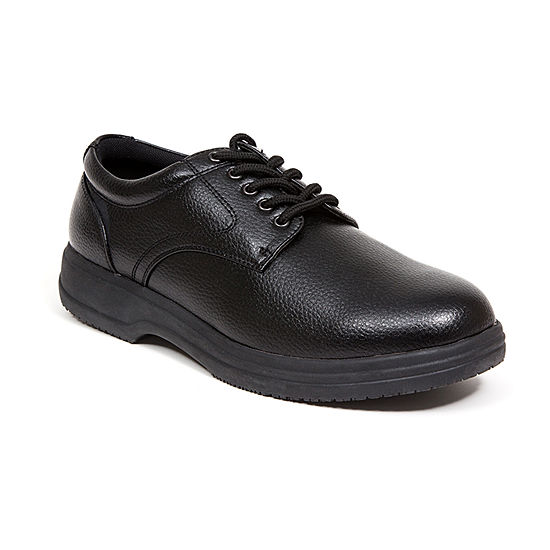Deer Stags Mens Ds Service Oxford Shoes, Color: Black - JCPenney