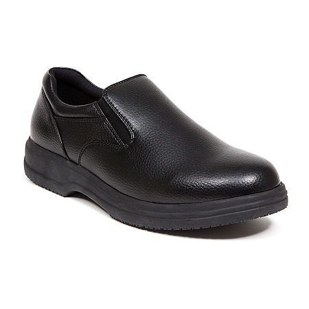 Deer Stags Ds Manager Mens Closed Toe Slip-On Shoe, 7 Wide, Black