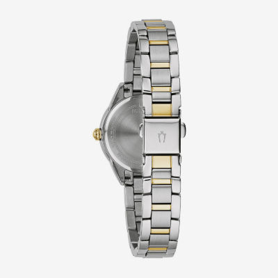 Bulova Sutton Womens Two Tone Stainless Steel Bracelet Watch 98l277