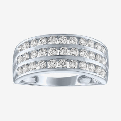 1 CT. T.W. Lab Grown White Diamond 10K White Gold Anniversary Band JCPenney