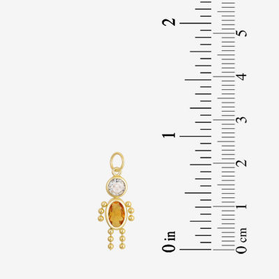 10K Gold November Birthstone Babies Boy Charm