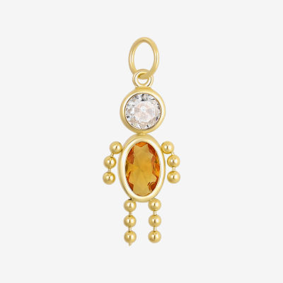 10K Gold November Birthstone Babies Boy Charm