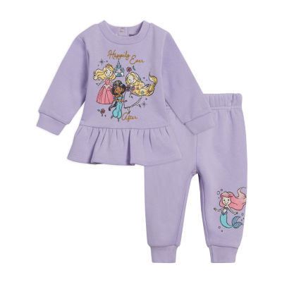 Disney Little Girl's 2 Pc Unicorn Minnie Mouse Hoodie Shirt