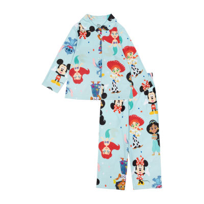 Disney Collection D100 Toddler Girls 2-pc. Mickey and Friends Pajama Set