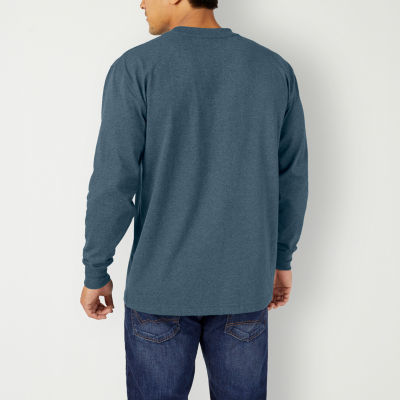 Dickies Heavyweight Mens Crew Neck Long Sleeve Pocket T-Shirt