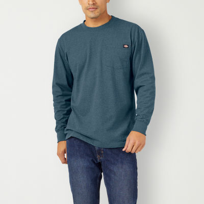 Dickies Heavyweight Mens Crew Neck Long Sleeve Pocket T-Shirt