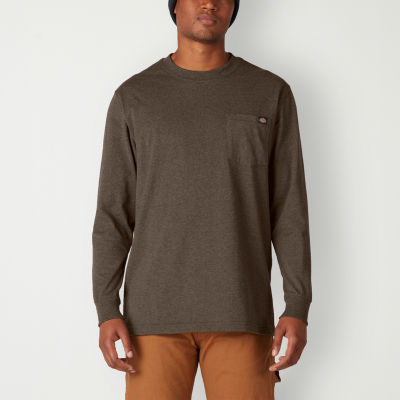 dickies men's long sleeve heavyweight crew neck