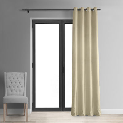 Exclusive Fabrics & Furnishing Signature Energy Saving Blackout Grommet Top Single Curtain Panel