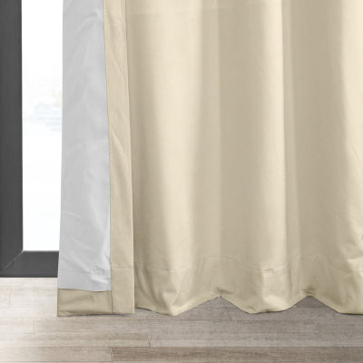 Exclusive Fabrics & Furnishing Signature Energy Saving Blackout Grommet Top Single Curtain Panel