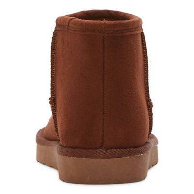 Arizona Jean Co Womens Sandie Flat Heel Winter Boots, Color Mid Brown