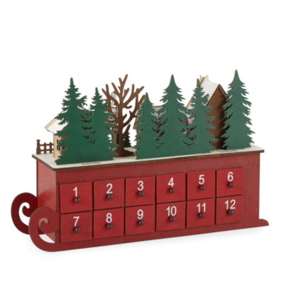 North Pole Trading Co. Sleigh Christmas Advent Calendar