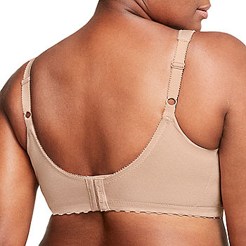  Womens Wireless Plus Size Lace Bra Full Coverage Unlined  Minimizer Bra Comfort Cotton 48I