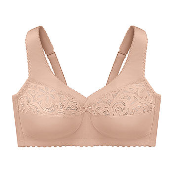 Glamorise Cotton Magic Lift® Support Wireless Unlined Full Coverage Bra-1001 -JCPenney