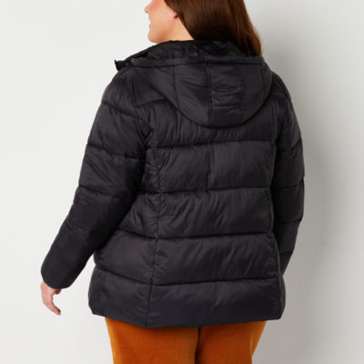 St. John's Bay Womens Plus Midweight Puffer Jacket - JCPenney