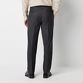 $120 Louis Raphael Men's 32W 34L Gray Skinny Fit Stretch Dress Pants  Trousers