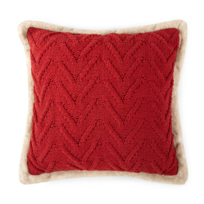 Cable knit best sale chenille throw pillow