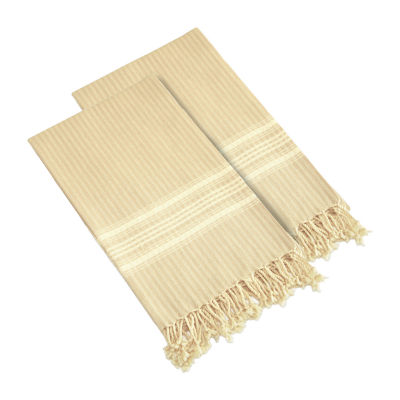 Linum Home Textiles Luxe Hrringbone Pestemal 2-pc. Beach Towel