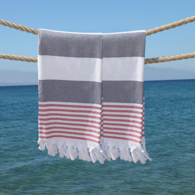 Linum Home Textiles Patriotic Pestemal 2-pc. Beach Towel