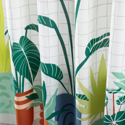 Home Expressions Potted Plant Shower Curtain