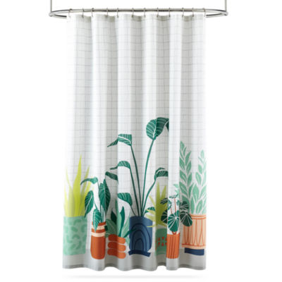 Home Expressions Potted Plant Shower Curtain