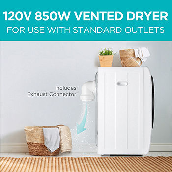 BLACK+DECKER BCED26 Portable Dryer Small 4 Modes Load Volume 8.8 lbs. White  BCED26, Color: White - JCPenney