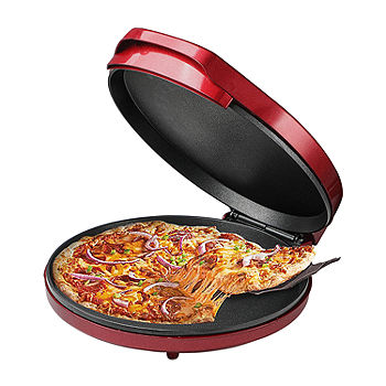 Commercial Chef 12.5 Inch Pizza/Quesadilla Maker CHPM12R, Color: Red -  JCPenney