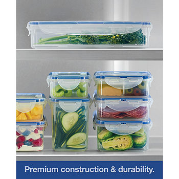 Unique Bargains Refrigerator Plastic Food Storage Containers Set-Clear 3 Pcs