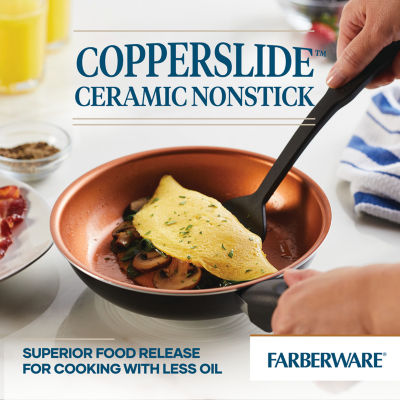 Farberware Glide Copper Ceramic 8" Covered Egg Poacher