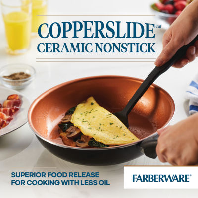 Farberware Glide Copper Ceramic 2-pc. Nonstick Frying Pan