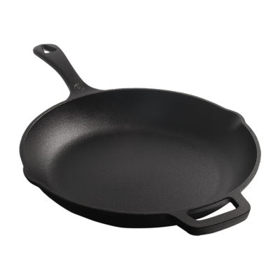 Commercial CHEF 10.5 Inch Preseasoned Cast Iron Round Griddle Pan