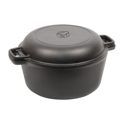 Commercial Chef Seasoned Cast Iron With Lid Dutch Oven