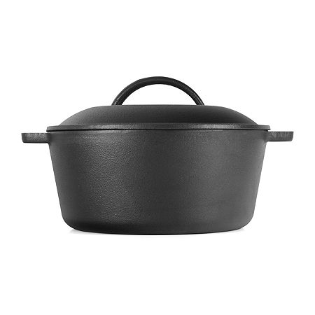 Commercial Chef 5 Quart Cast Iron Dutch Oven, One Size, Black