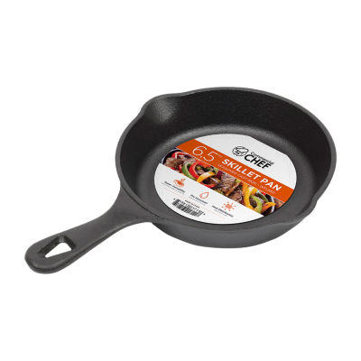 Commercial Chef Seasoned Cast Iron 6.5 Inch Skillet