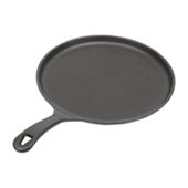 COMMERCIAL CHEF Cast Iron Pancake Pan, Makes 7 Mini Silver Dollar Pancakes