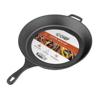 Victoria Cast Iron 15 Tawa Budare Comal, Seasoned - Black