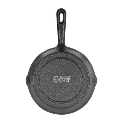 Commercial Chef 8 Inch Cast Iron Skillet