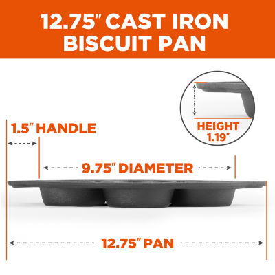 Commercial Chef Biscuit 12" Cake Pan