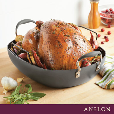 Anolon Advanced 16"X13" Non-Stick Roasting Pan with Rack