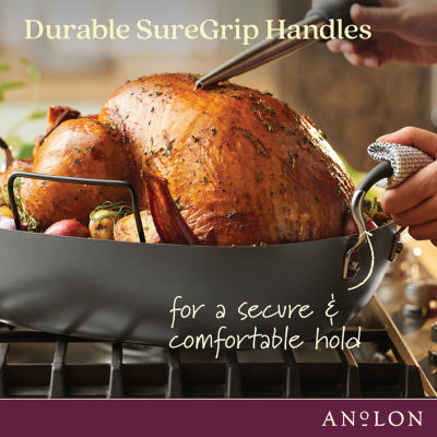 Anolon Advanced 16"X13" Non-Stick Roasting Pan with Rack