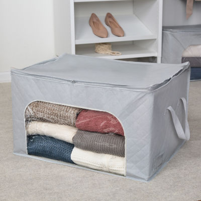 Honey Can Do Grey/Clear Clothes Storage Bags 3-Pack
