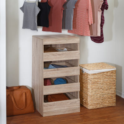 Honey Can Do Brown Stackable Storage Drawers