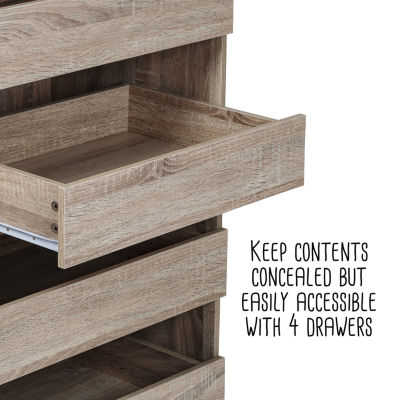 Honey Can Do Brown Stackable Storage Drawers