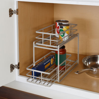 Honey Can Do Grey 2-Drawer Kitchen Pantry Organizer